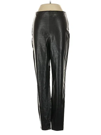 Pre-owned Express Faux Leather Pants In Black