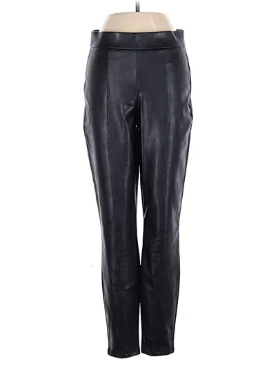 Pre-owned Express Faux Leather Pants In Black