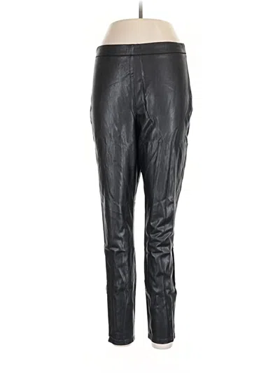 Pre-owned Express Faux Leather Pants In Black