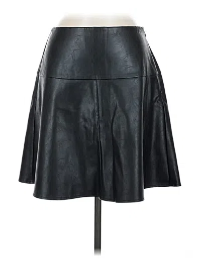 Express Faux Leather Skirt In Black