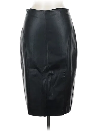 Express Faux Leather Skirt In Black