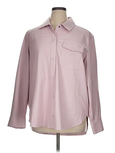 Pre-owned Express Fleece Jacket In Pink