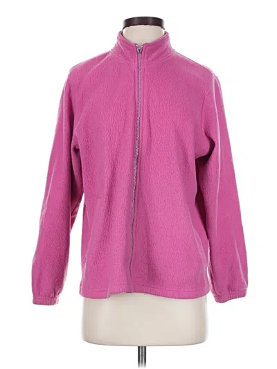 Pre-owned Express Fleece Jacket In Pink