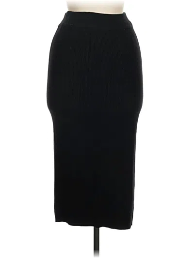 Pre-owned Express Formal Skirt In Black