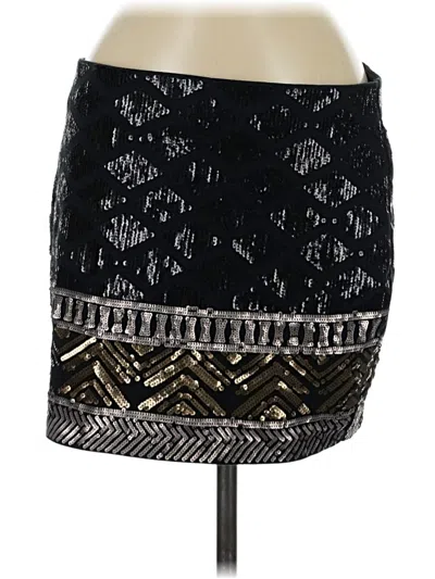 Pre-owned Express Formal Skirt In Black