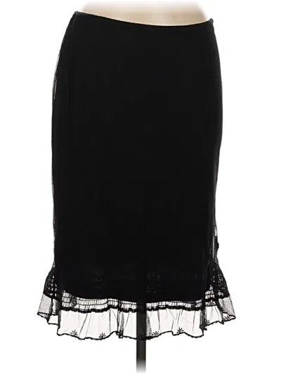 Pre-owned Express Formal Skirt In Black
