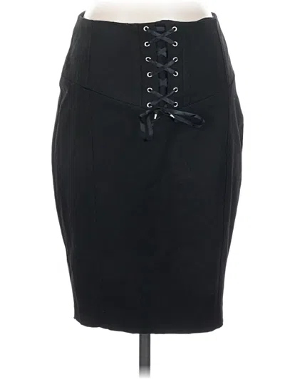 Pre-owned Express Formal Skirt In Black