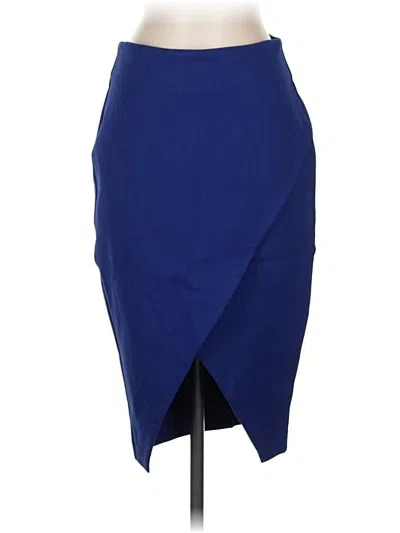 Pre-owned Express Formal Skirt In Blue