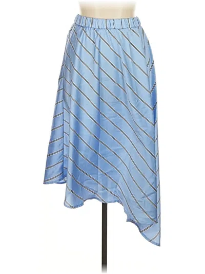 Pre-owned Express Formal Skirt In Blue