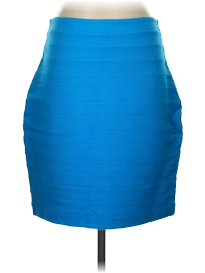 Pre-owned Express Formal Skirt In Blue