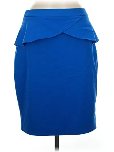 Pre-owned Express Formal Skirt In Blue