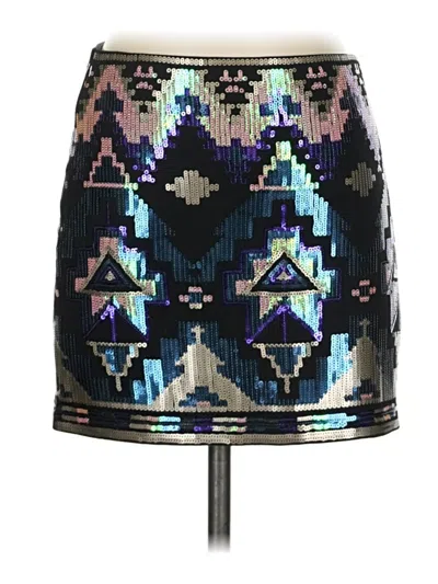 Pre-owned Express Formal Skirt In Blue