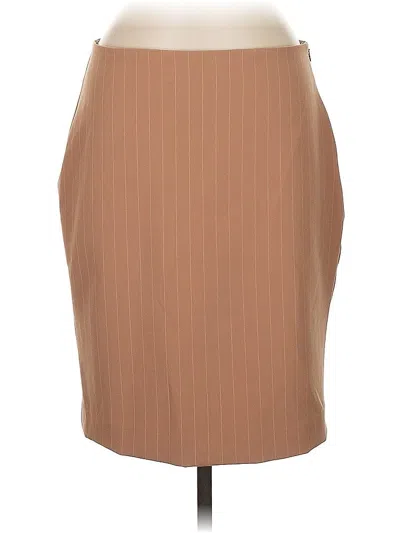 Pre-owned Express Formal Skirt In Brown