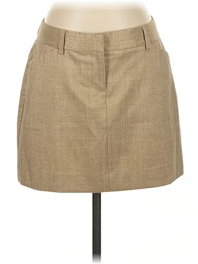 Pre-owned Express Formal Skirt In Brown