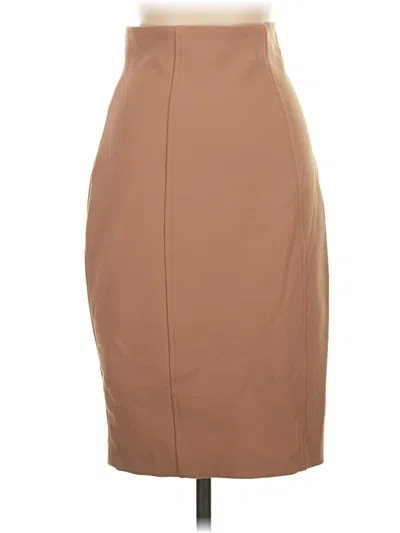Pre-owned Express Formal Skirt In Brown