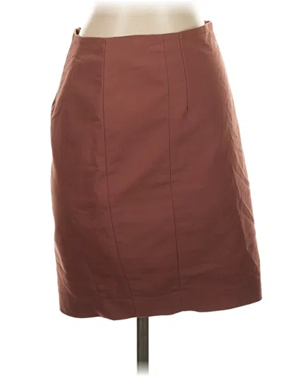 Pre-owned Express Formal Skirt In Brown