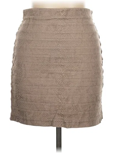 Pre-owned Express Formal Skirt In Brown