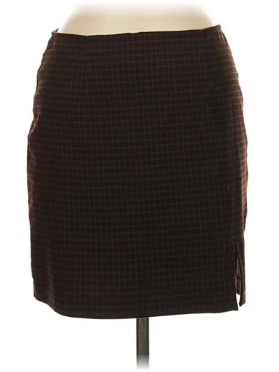 Pre-owned Express Formal Skirt In Brown