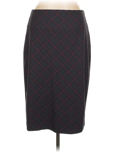 Pre-owned Express Formal Skirt In Burgundy