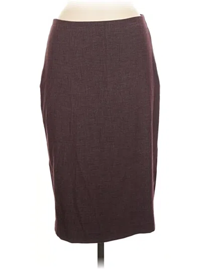 Pre-owned Express Formal Skirt In Burgundy
