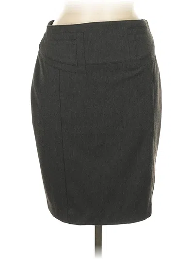 Pre-owned Express Formal Skirt In Gray