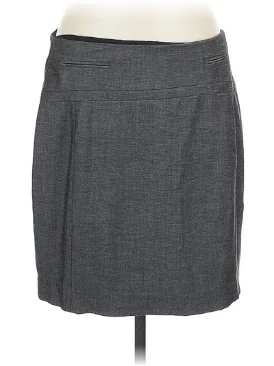 Pre-owned Express Formal Skirt In Gray