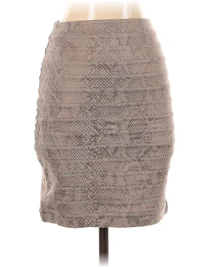 Pre-owned Express Formal Skirt In Gray