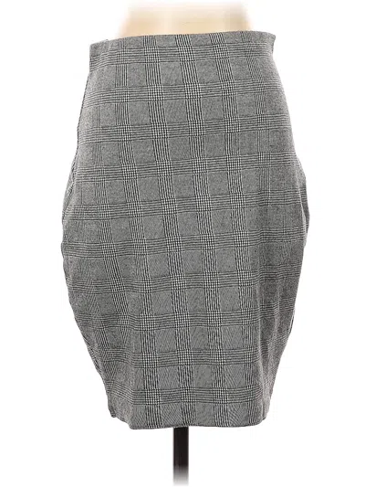 Pre-owned Express Formal Skirt In Gray