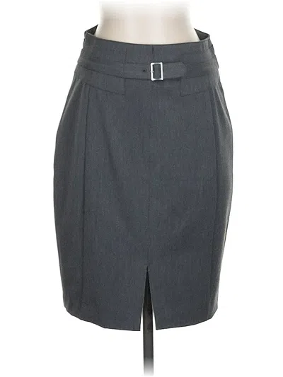 Pre-owned Express Formal Skirt In Gray