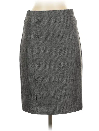 Pre-owned Express Formal Skirt In Gray