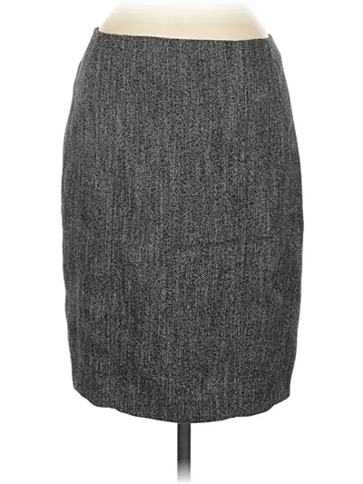 Pre-owned Express Formal Skirt In Gray