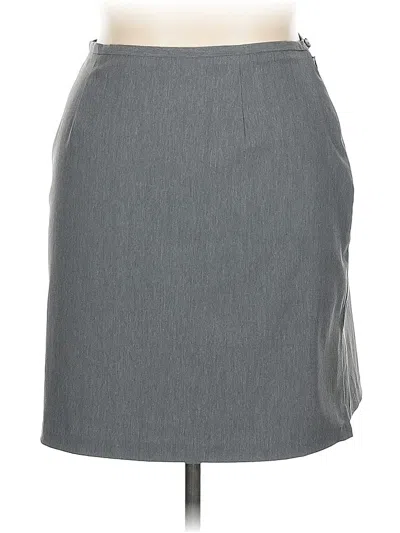 Pre-owned Express Formal Skirt In Gray