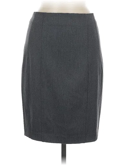 Pre-owned Express Formal Skirt In Gray