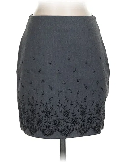Pre-owned Express Formal Skirt In Gray