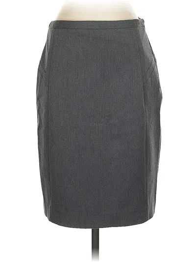 Pre-owned Express Formal Skirt In Gray