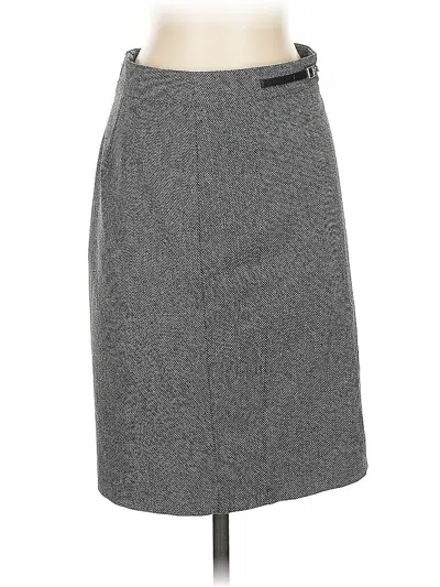 Pre-owned Express Formal Skirt In Gray