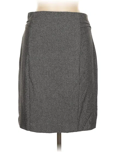 Pre-owned Express Formal Skirt In Gray