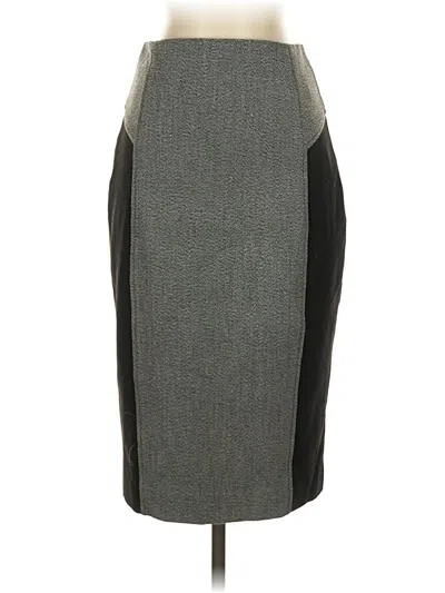 Pre-owned Express Formal Skirt In Gray