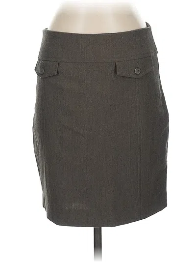 Pre-owned Express Formal Skirt In Gray