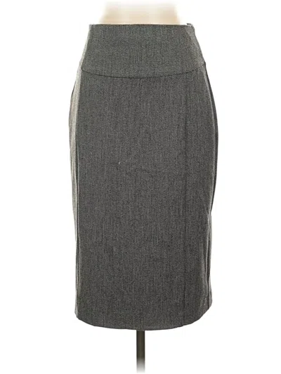 Pre-owned Express Formal Skirt In Gray