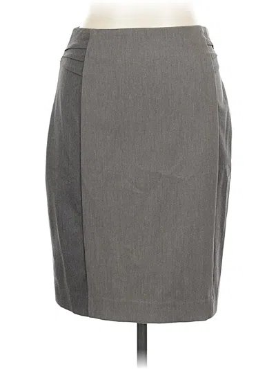 Pre-owned Express Formal Skirt In Gray