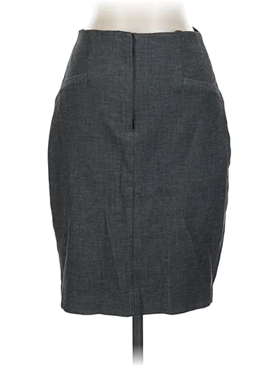 Pre-owned Express Formal Skirt In Gray