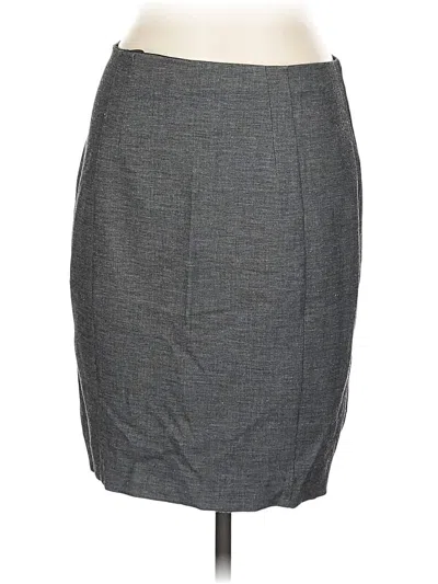 Pre-owned Express Formal Skirt In Gray