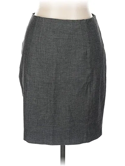 Pre-owned Express Formal Skirt In Gray
