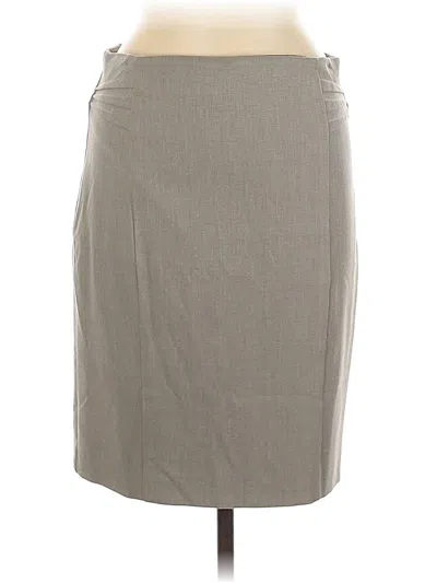 Pre-owned Express Formal Skirt In Gray