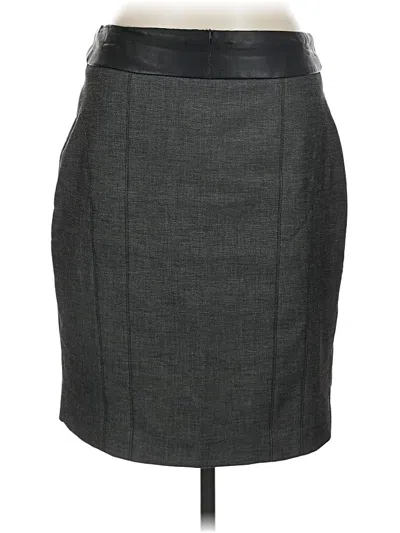 Pre-owned Express Formal Skirt In Gray
