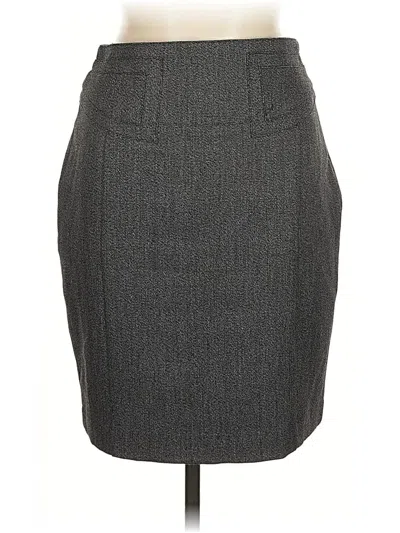 Pre-owned Express Formal Skirt In Gray