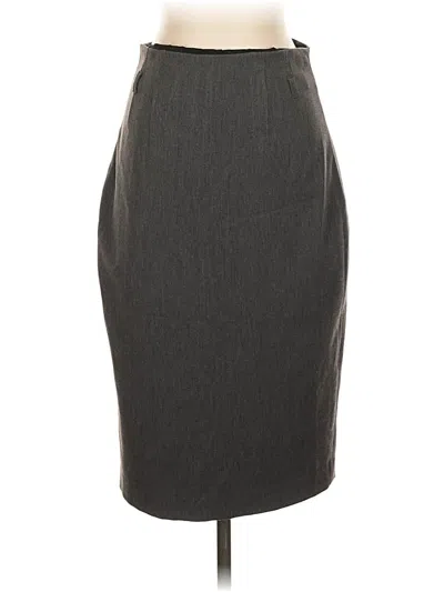 Pre-owned Express Formal Skirt In Gray