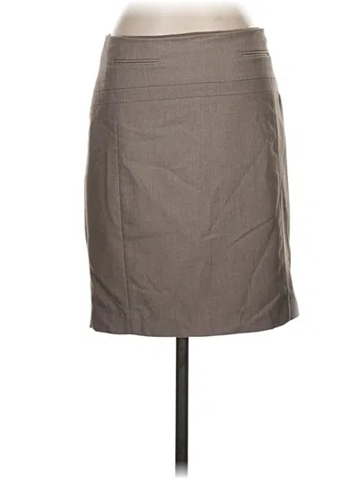 Pre-owned Express Formal Skirt In Gray