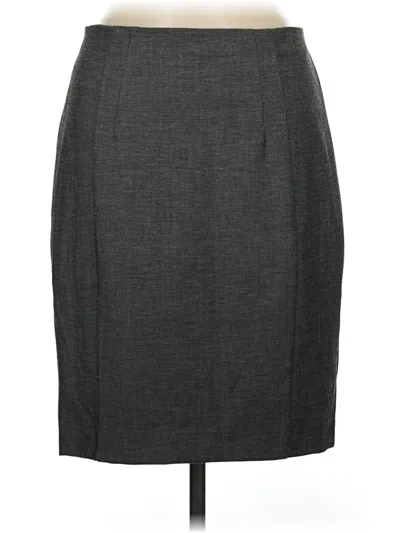 Pre-owned Express Formal Skirt In Gray